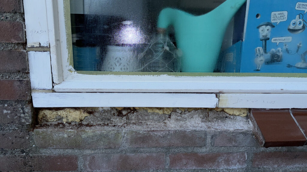 Onderdorpel herstel Lelystad – na houtreparatie door HoutMakers